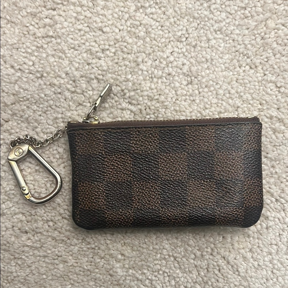 Checkered Brown LV Key Pouch